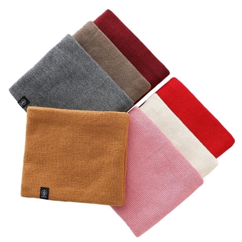 Versatile knitted neck protector, scarf, outdoor cycling mask, velvet thickened neck cover, unisex winter scarf.