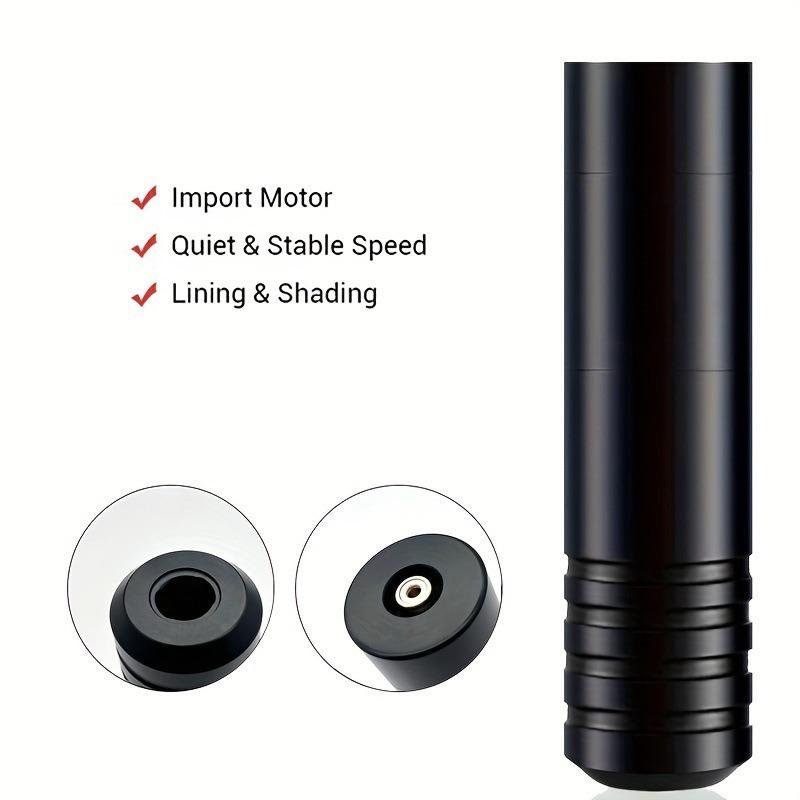 High Power Tattoo Machine Tattoo Pen Motor Tattoo Machine Cutting Line Fog All-in-one Machine Large Capacity Durable Scrub Black