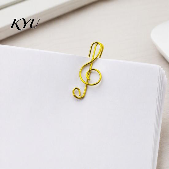 Creative Document Organizers Musical Note Paper Clips, Colorful Metal Treble Clef Decorative Classroom Gift Items Fasteners, Bookmarks for Office