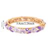Traditional Filigree Enamel Bangle Rhinestone Women's Wrist Jewelry  Daily