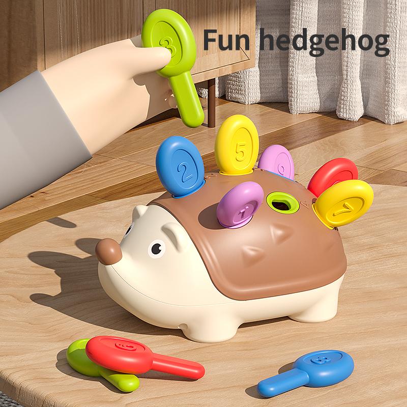 Сенсорные игрушки-ежики для малышей, Монтессори, игрушки для развития мелкой моторики, развивающие сенсорные дорожные игрушки для детей 1, 2, 3, 4 лет