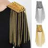 Breastpin Club Tassel Chain Epaulette Cool Jacket Vintage Brooch  Stage Performance