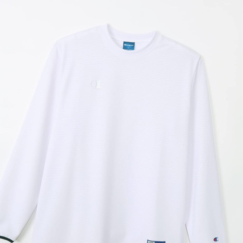 Длинная круглая футболка для волейбола с коротким рукавом и быстрым запахом One Point, белая [Champion], рукав, горловина, сушка, эластичность, антибактериальная, устойчивая,