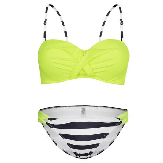Sexy Bikini Striped Push Up Women Bra Briefs Swimsuit Bathing Suit for