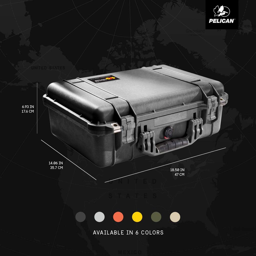 PELICAN Жесткий кейс 1500 19 л Черный 1500-000-110