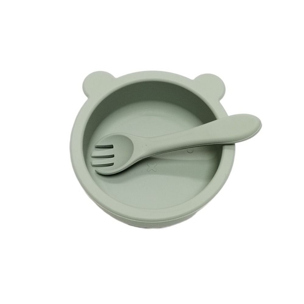 Waterproof Silicone Suction Bowls Flexible Feeding Bowl Set Feeding Tableware Learning To Eat