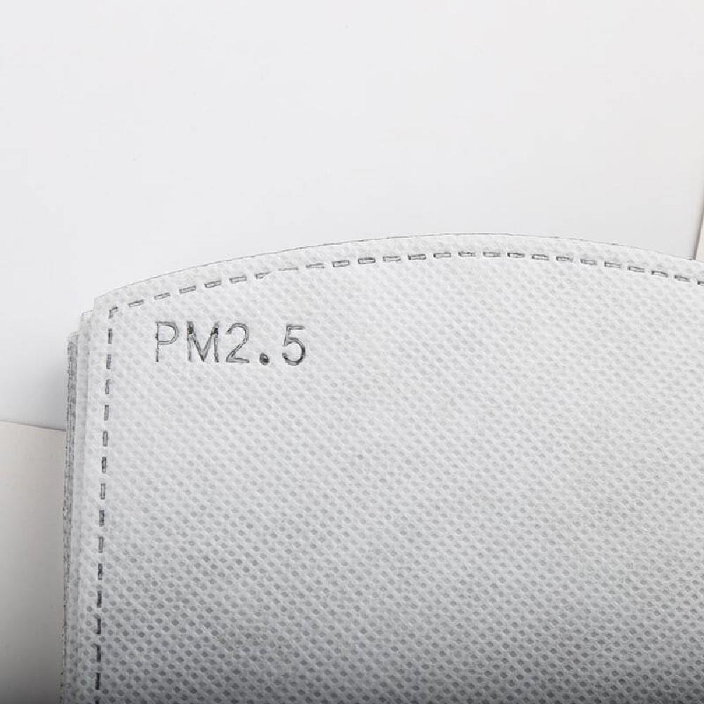 100 X PM2.5 Activated Carbon Filters 5 Layers Replaceable Filters For Face Coverings Cotton Cover Mask Inserts