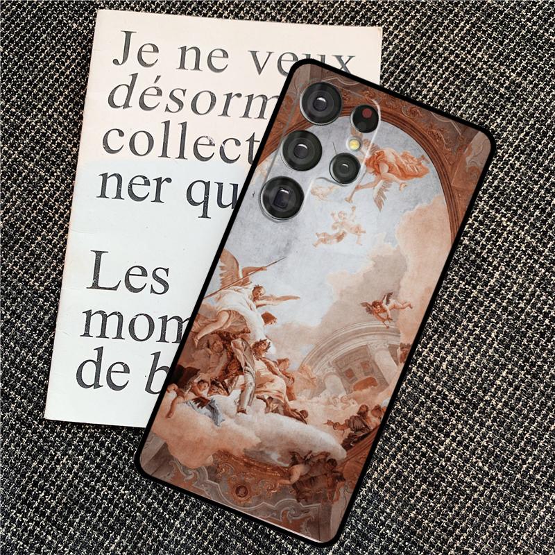Чехол с ангелами эпохи Возрождения для Samsung Galaxy S23 Ultra S22 S20 S21 FE Note 10 20 Ultra S8 S9 S10 S24 Plus