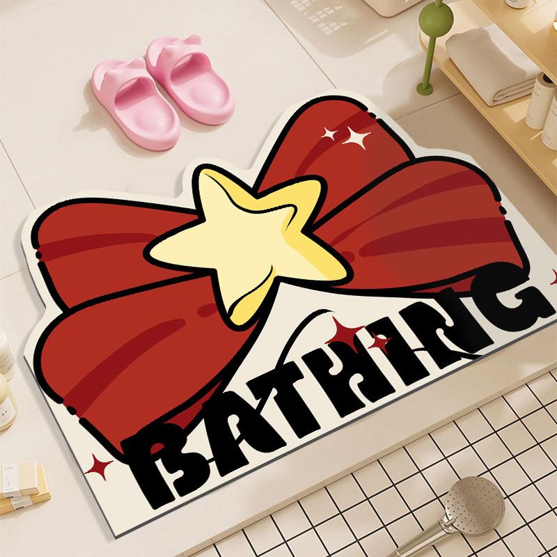 Коврики для пола, впитывающие воду, быстросохнущие коврики для ванной, коврики для ног в дверной проем душа, противоскользящие коврики для ванной комнаты