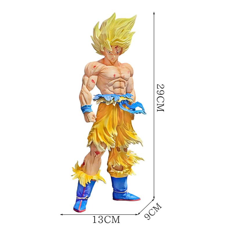 Сборная модель Son Goku из Dragon Ball Z, ПВХ, Режим Коллекции, Игрушка, Подарок, Ручная работа, Супер Сайян Гоку, Фигурка, Статуэтка, Настольное украшение