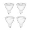 4pcs MR16 LED Spotlight GU5.3 Bulb Aluminum PC 5W Lampada AC85-265V No Flicker Downlight Indoor Lighting For Home Decoration