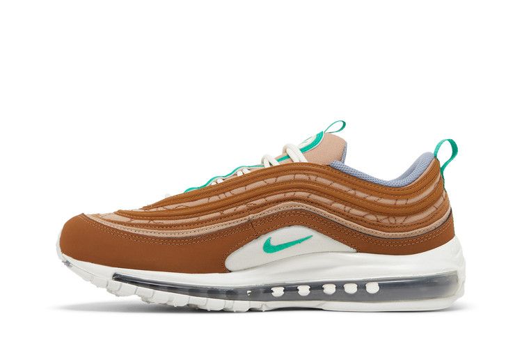 Мужские кроссовки Nike Air Max 97 Moving Company Конопляный/Стадионный зеленый/Орехово-коричневый/Белый