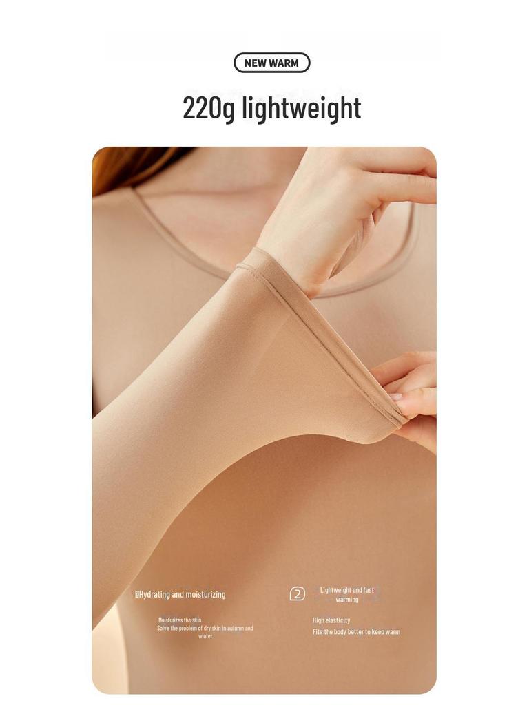 Женская облегающая рубашка 80-х годов из термобелья Nude Skin Bottoming Shirt - новый легкий костюм большого размера на осень/зиму