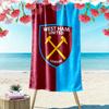 Пляжное полотенце с принтом West Ham United, большое, мягкое, быстросохнущее, для пляжа, кемпинга, плавания