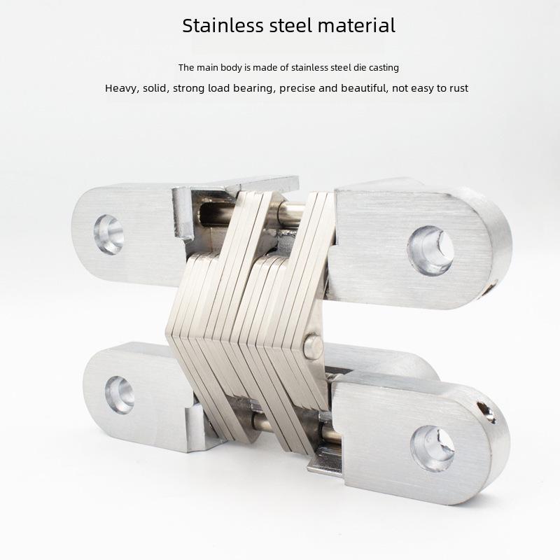 Thickened Stainless Steel Concealed Cross Hinge for European Folding Doors