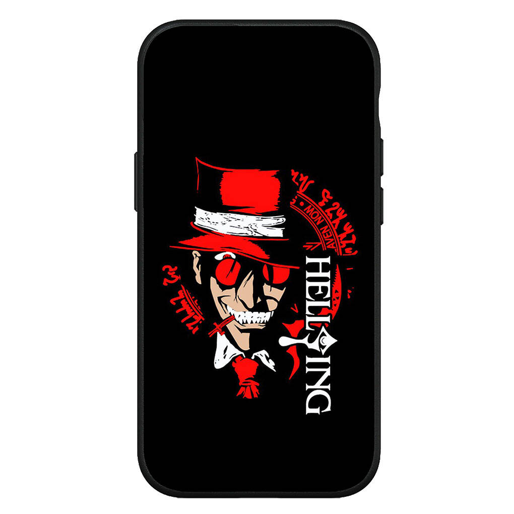 Чехол для iPhone 17 16 15 Xiaomi Poco Redmi Note 14 13 12 11 Pro Max 9 16e Samsung Galaxy S25 S24 S23 OPPO Huawei Мультяшный Хеллсинг Алукард Чехол для телефона
