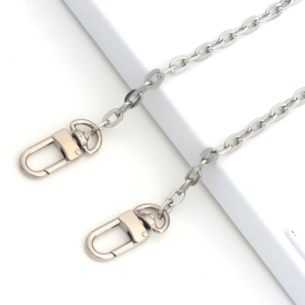 Purse Chain Strap Crossbody Chain Shoulder Bag Replacement Strap with Metal Buckles DIY Purse Making