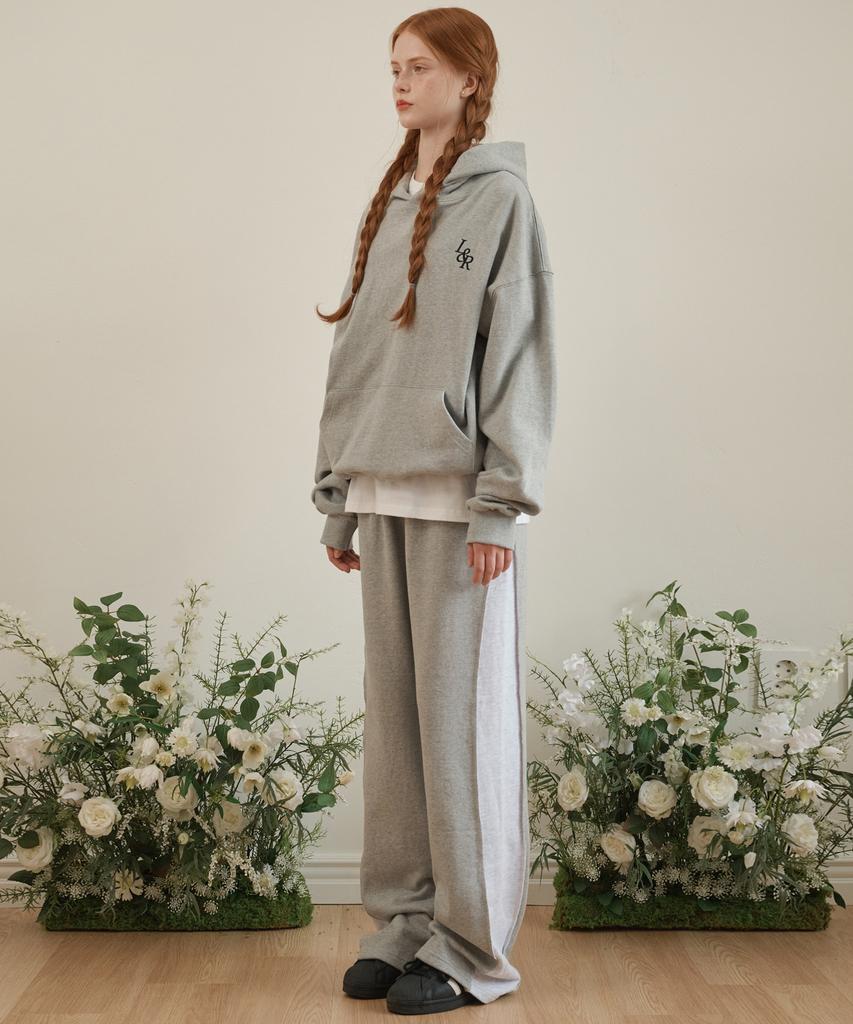 LOSSYROW Wide-Colored Track Pants Gray