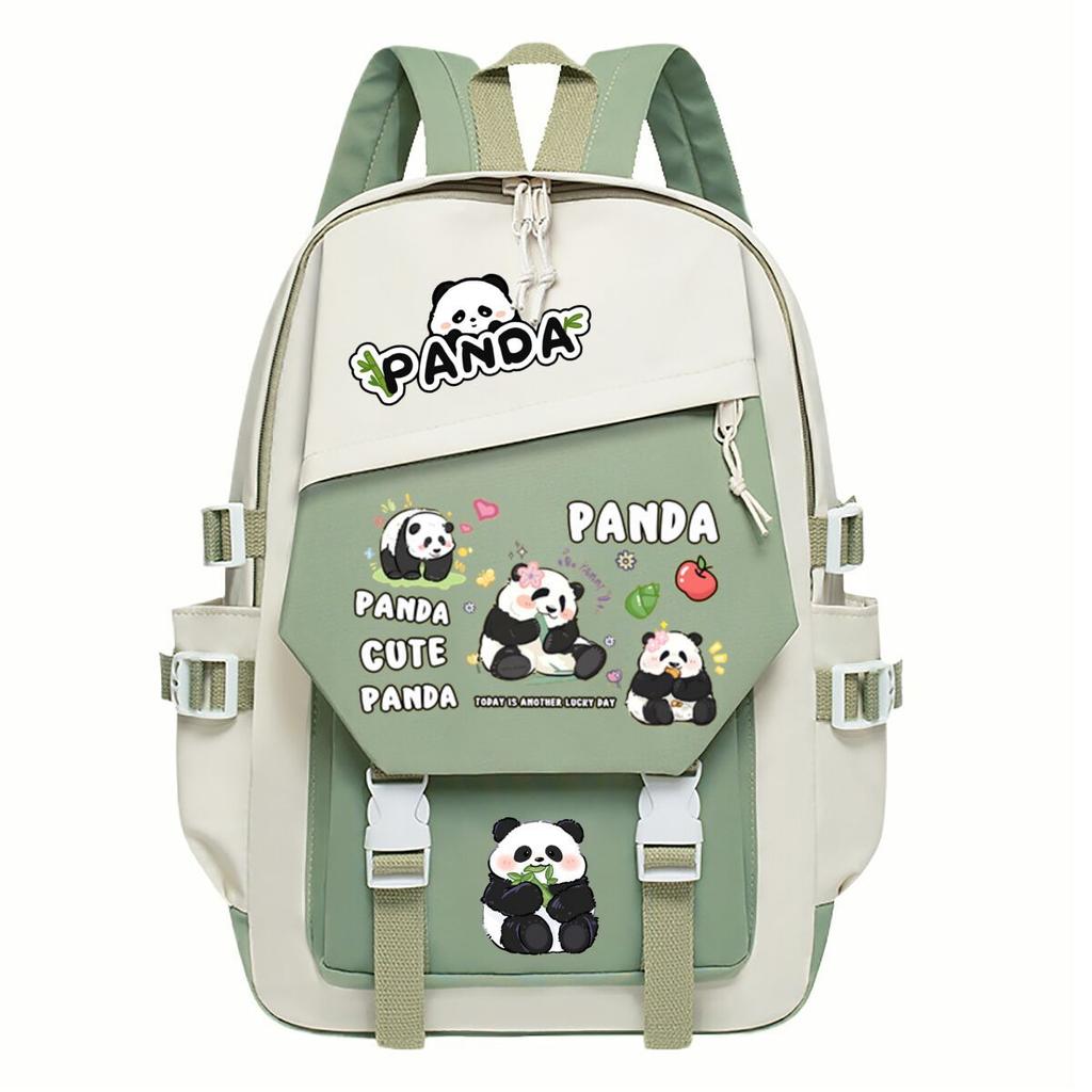 Panda Huahua Cartoon Printing Primary And Secondary School Students High Value Backpack Large Capacity Versatile School Bag