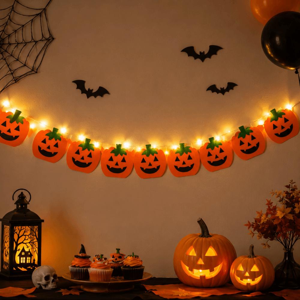 Creative Halloween Light-Up Banner DIY Halloween Decorations Haunted House Decor