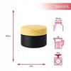 Glass Jar Container BLACK MATT 5g for Cream Balm Cosmetics Samples Gel