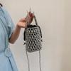 Модная жемчужная сумочка новая плетеная бисерная сумка-ведро персонализированная красота трендовая на плечо мессенджер