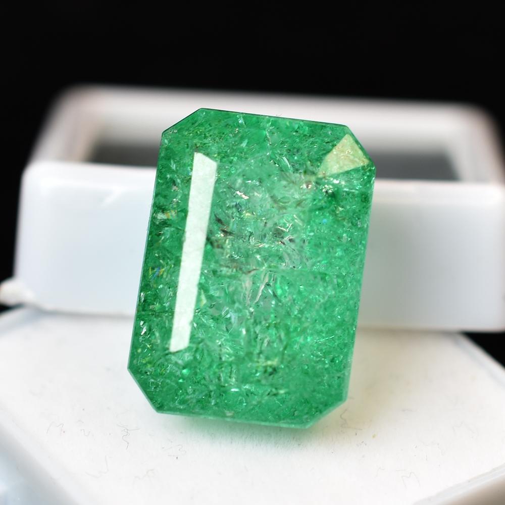 Natural Green Emerald Loose Gemstone 44 ct Emerald Cut Lose for Jewelry Making and Gem Collections