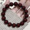 Браслет из натуральных вишнево-красных бусин с корнем бодхи Браслет из семян бодхи Буддийские бусины Четки Ювелирные изделия на удачу