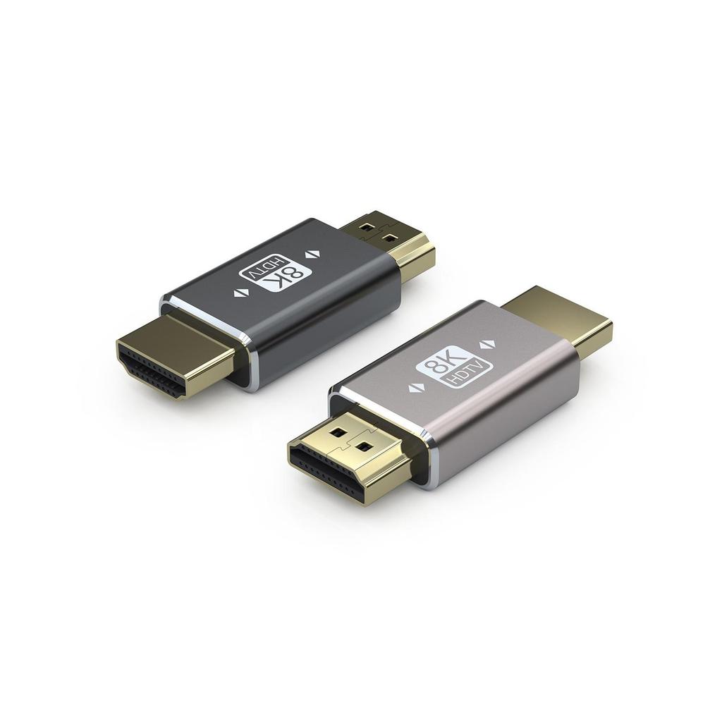Адаптер HDMI 2.1 под прямым углом для телевизоров, компьютеров и проекторов, алюминиевый сплав