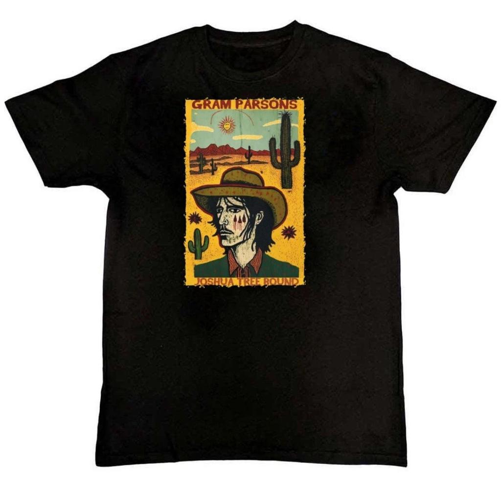 Gram Parsons Joshua Tree Bound Graphic Mens T-Shirt