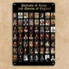 Aluminum Metal Sign, 1pc Royal History Wall Art. Waterproof and Versatile, Depicting English Royals, Ideal for Home & More.