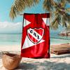 proof beach towel with Club Atlético Independiente pattern - soft,absorbent,quick-drying,machine washable - perfect for swimming,camping,bathing