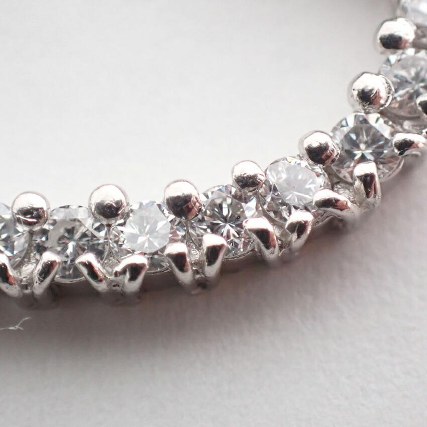 [Б/у] Подвеска в форме сердца с бриллиантами Pt850/g448-35