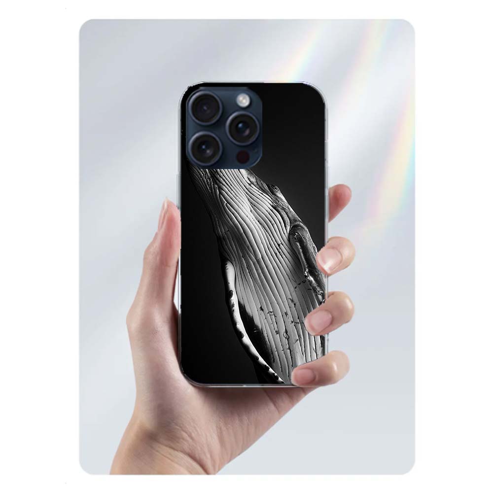 Whale Sea Giant Clear Phone Case For Iphone 17 Air 16 Pro Max 15 Pro 14 Plus 17E 16E 11 13 12 Mini Cover Cases Fundas Cell TPU C