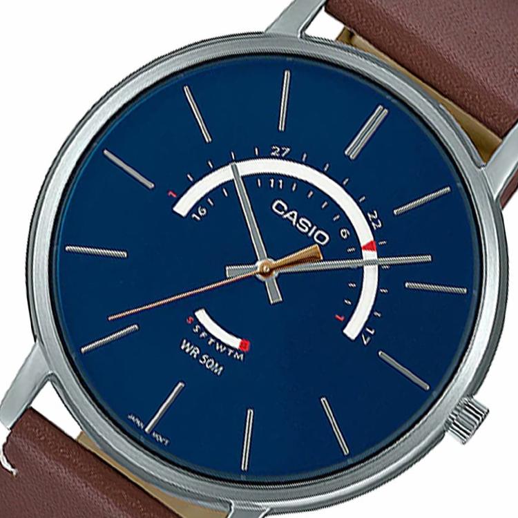Casio Мужские часы стандартной серии Синие MTP-B105L-2AV MTP-B105L-2AV