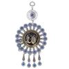 Metal Unique Wall Hanging Ornament Blue Eye Shaped Pendant Decoration for Home Office