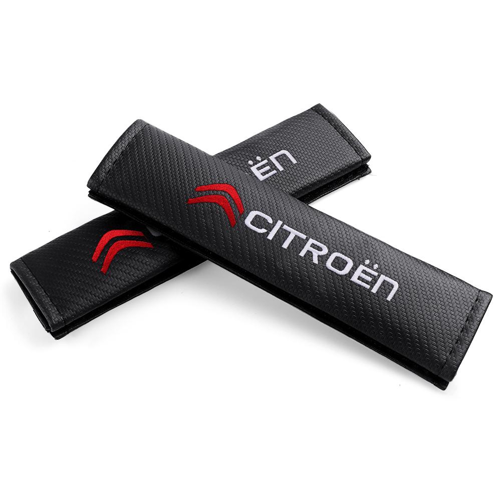 1/2pcs Car Seat Belt Cushion Safety Belt Shoulder Protector Pad Accessories for Citroen C1 C2 C3 C4 C4L C5 C6 C7 C8 VTS C-ELYSEE