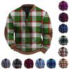 Мужская повседневная и модная цифровая 3D-печатная толстовка с круглым вырезом, длинным рукавом, полумолнией, цельная