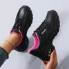 Fashion Synthetic Leather PU Leather Women Lace-up Sneakers Casual Ladies Moccasin Shoes 12 Size Sports Sport Items Tenes Mascolino