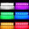 Multicolor LED Truck Side Light - 5 Colors, 6 LEDs, 12V/24V, Double-Sided Adhesive