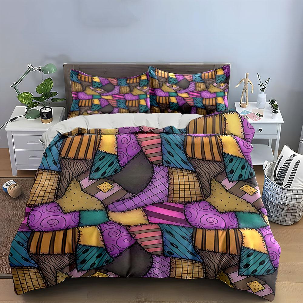 Whimsical patchwork dreams. Bedding sets Duvet covers Pillowcases(1* Duvet Cover 2* Pillowcases without duvet insert)