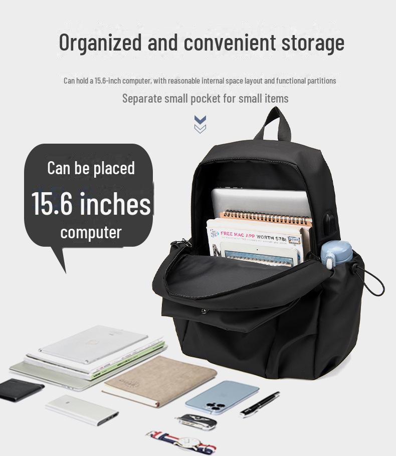 Large Capacity Men's Student Backpack for Cycling, Sports, and School