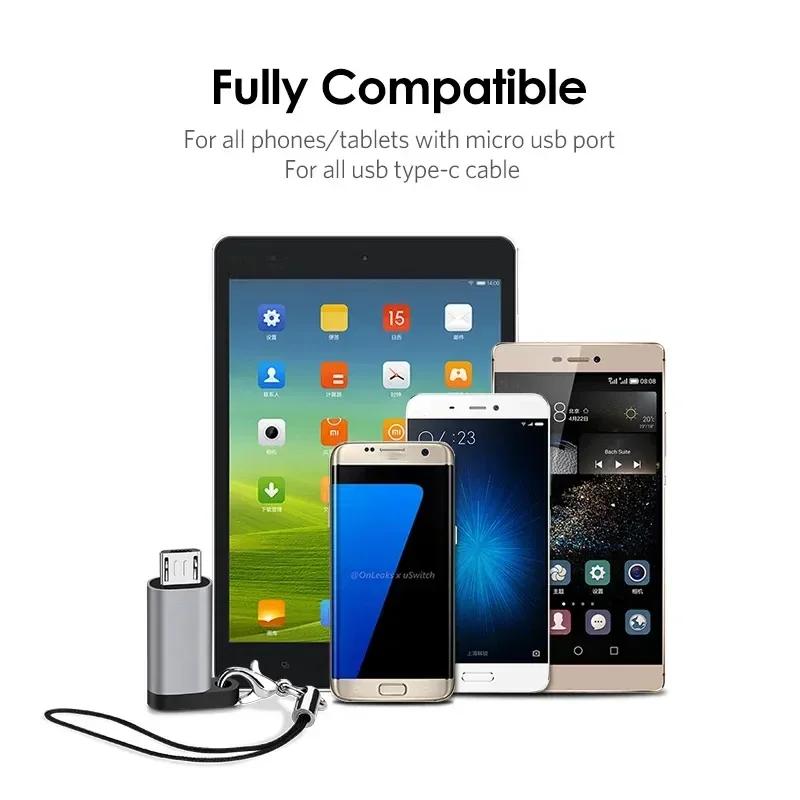 USB C Adapter Type C To Micro To Mini USB Female Converters For iPhone 14 13 Xiaomi Samsung For Lightning Male Charger Adapter