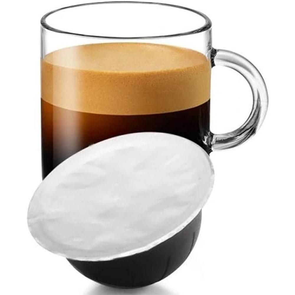 10/20 PCS Coffee Capsule Self-Adhesive Seals Foils Disposible Refillable Capsules Pods Lids Aluminum Seals Stickers for Vertuo