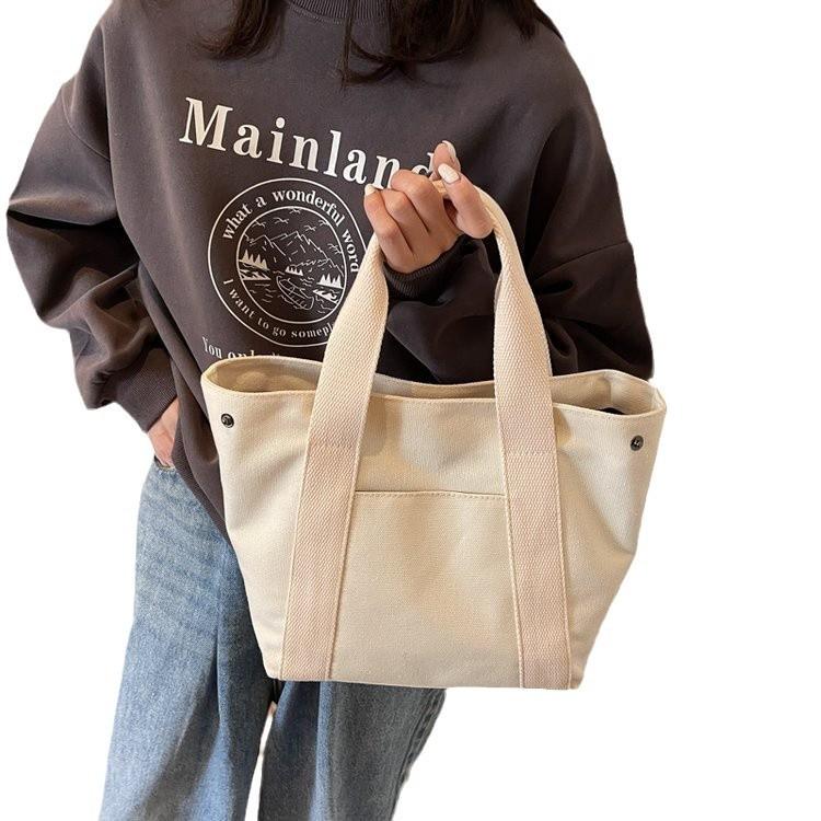 Холщовая сумка женская осенне-зимняя универсальная 2025 новая модная портативная женская сумка простая тканевая сумка сумка-тоут
