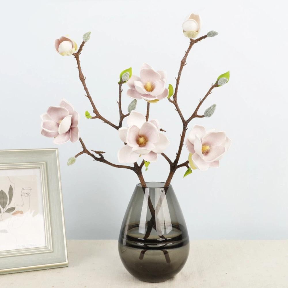 Имитация Реального Касания Большие Магнолии Ручной Работы Искусственные Цветы Орхидеи Декор Для Дома Гостиной