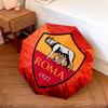 Зонт-автомат с узором AS Roma, портативный и складной дизайн, 8 спиц, рождественский или день рождения.