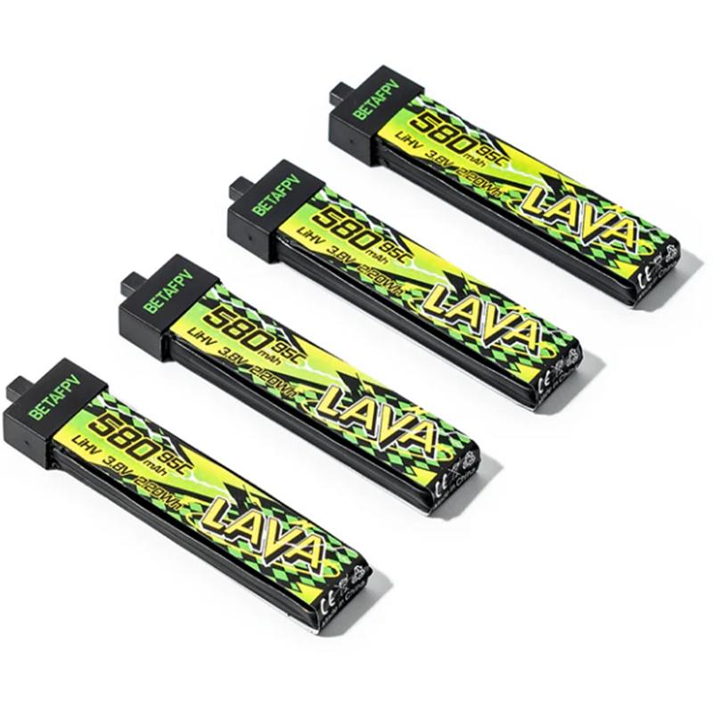 BETAFPV LAVA II 580mAh 1S Battery BT2.0 For Air75, Meteor75 Pro Whoop Drone FPV For 6 Ports 1S Battery Charger & Adapter