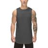 New Sports Vest Men'S Loose Summer Pure Cotton Fitness And Bodybuilding Quick Drying Sleeveless Shoulder White Base Shirt Sleeveless T-Shirt