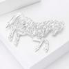Новая персонализированная полая лошадка в лесном стиле, новая персонализированная полая лошадка в лесном стиле, брошь